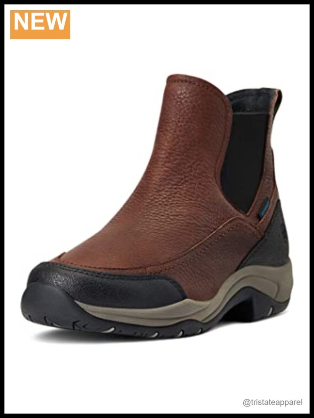 Waterproof Hiking Boots with Forked Shank Full-Grain Leather